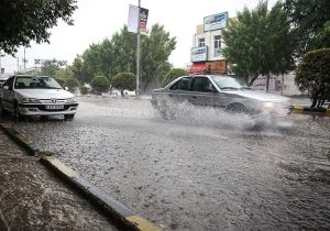 بارش‌های رگباری، تگرگ و گردوخاک در ۸ استان