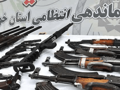 کشف ۱۸۱ قبضه سلاح غیرمجاز در خوزستان