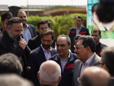 بازدید وزیر صنعت، معدن و تجارت از شرکت فولاد اکسین خوزستان