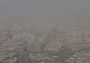 وضعیت بنفش آلودگی هوا در مسجدسلیمان