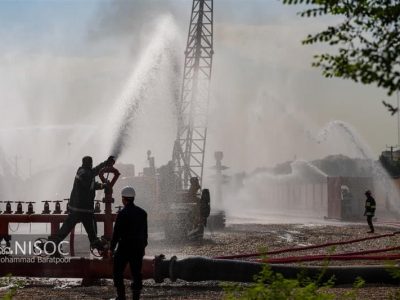 گزارش تصویری مانور عملیاتی کنترل فوران چاهها با حضور مدیرعامل شرکت ملی مناطق نفتخیز جنوب-مهر ۱۴۰۵